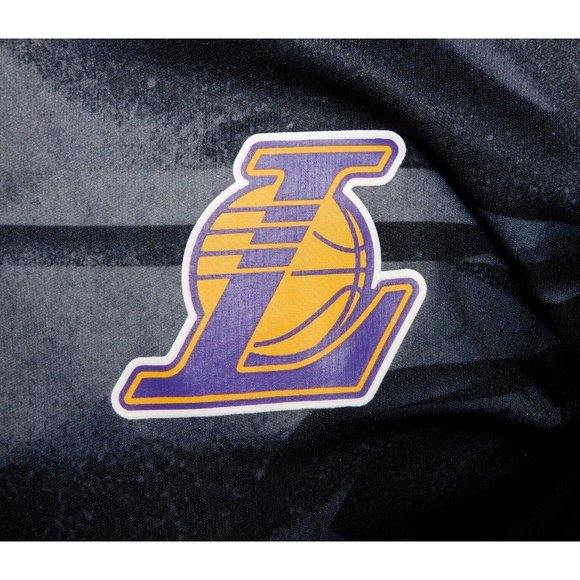 Net-Dri Los Angeles Lakers NBA  Mens S Black Gray 1/4 Zip PullOver Shirt Top - Picture 7 of 12